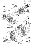 Page E Diagram and Parts List for FH680D DS08 Kawasaki Engine