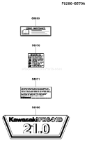 Page H Diagram and Parts List for FH680D DS08 Kawasaki Engine