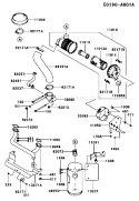 Page A Diagram and Parts List for FH680V AS25 Kawasaki Engine