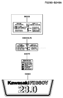 Page H Diagram and Parts List for FH680V CS20 Kawasaki Engine