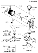 Page A Diagram and Parts List for FH680V BS26 Kawasaki Engine