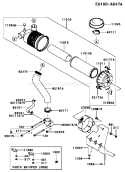 Page A Diagram and Parts List for FH680V CS29 Kawasaki Engine