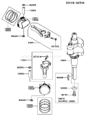 Page J Diagram and Parts List for FH601V ES08 Kawasaki Engine