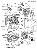 Page E Diagram and Parts List for FH680V GS13 Kawasaki Engine