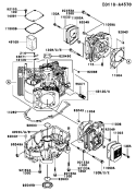 Page E Diagram and Parts List for FH680V HS07 Kawasaki Engine