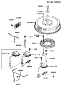 Page F Diagram and Parts List for FH680V HS07 Kawasaki Engine