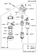 Page K Diagram and Parts List for FH680V HS12 Kawasaki Engine