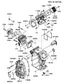Page E Diagram and Parts List for FH721D AS01 Kawasaki Engine
