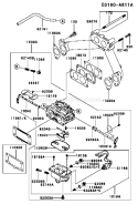 Page B Diagram and Parts List for FH721D BS08 Kawasaki Engine