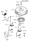Page F Diagram and Parts List for FH721V-AS18  Kawasaki Engine