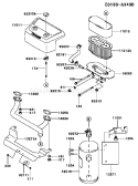 Page A Diagram and Parts List for FH721V-AS01  Kawasaki Engine