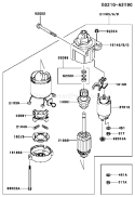 Page K Diagram and Parts List for FH721V-AS17  Kawasaki Engine