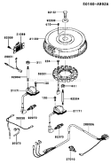 Page F Diagram and Parts List for FH721V AS33 Kawasaki Engine