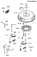 Page F Diagram and Parts List for FH721V CS35 Kawasaki Engine