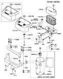 Page A Diagram and Parts List for FH721V-CS13  Kawasaki Engine
