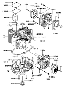 Page J Diagram and Parts List for FH721V-ES24  Kawasaki Engine