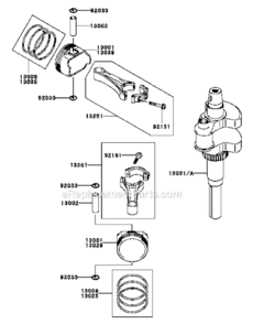 Page T Diagram and Parts List for FH721V-ES24  Kawasaki Engine