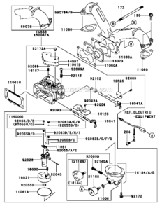 Part Location Diagram of 92145-7034 Kawasaki SPRING
