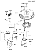 Page F Diagram and Parts List for FH721V ES25 Kawasaki Engine