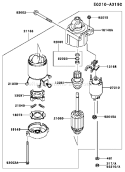 Page K Diagram and Parts List for FH680V GS24 Kawasaki Engine