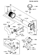 Page A Diagram and Parts List for FH770D-AS05  Kawasaki Engine