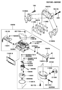 Page B Diagram and Parts List for FH770D-AS05  Kawasaki Engine