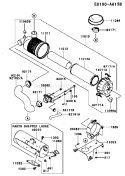 Page A Diagram and Parts List for FH770D-AS01  Kawasaki Engine