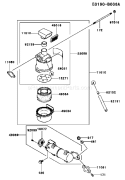 Page A Diagram and Parts List for FJ100D-AB50  Kawasaki Engine