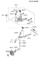 Part Location Diagram of 16171-2099 Kawasaki Link