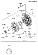 Page K Diagram and Parts List for FJ100D-AE50  Kawasaki Engine