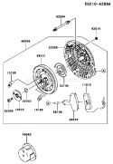 Page K Diagram and Parts List for FJ100D-AS00  Kawasaki Engine