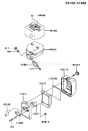 Page A Diagram and Parts List for FJ100D-BS00  Kawasaki Engine