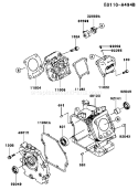 Page E Diagram and Parts List for FJ100D-DS00  Kawasaki Engine