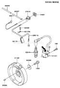 Page F Diagram and Parts List for FJ100D-BS00  Kawasaki Engine