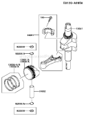 Page J Diagram and Parts List for FJ151V-AC50  Kawasaki Engine
