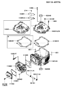 Page E Diagram and Parts List for FJ151V-AC50  Kawasaki Engine