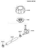 Page G Diagram and Parts List for FJ180V-AS65  Kawasaki Engine