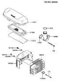 Page A Diagram and Parts List for FJ180V-AS66  Kawasaki Engine