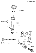 Page H Diagram and Parts List for FJ180V-AS69  Kawasaki Engine