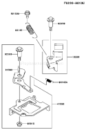 Page B Diagram and Parts List for FJ180V-AS71  Kawasaki Engine