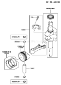 Page J Diagram and Parts List for FJ180V CS08 Kawasaki Engine