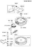 Page F Diagram and Parts List for FJ180V CS08 Kawasaki Engine