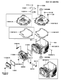 Page F Diagram and Parts List for FJ180V-AS61  Kawasaki Engine