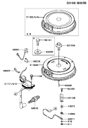Page G Diagram and Parts List for FJ180V DS05 Kawasaki Engine
