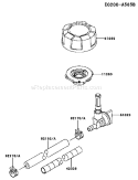 Page H Diagram and Parts List for FJ180V-DS54  Kawasaki Engine