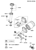 Page H Diagram and Parts List for FJ180V-BS57  Kawasaki Engine