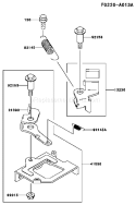 Page B Diagram and Parts List for FJ180V AS21 Kawasaki Engine