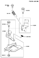Page B Diagram and Parts List for FJ180V AS25 Kawasaki Engine
