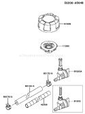 Page H Diagram and Parts List for FJ180V AS25 Kawasaki Engine