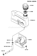 Page G Diagram and Parts List for FJ180V AS27 Kawasaki Engine